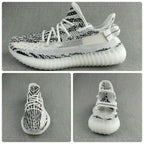 Yeezy 350 V2 Knit Sneakers Black and White