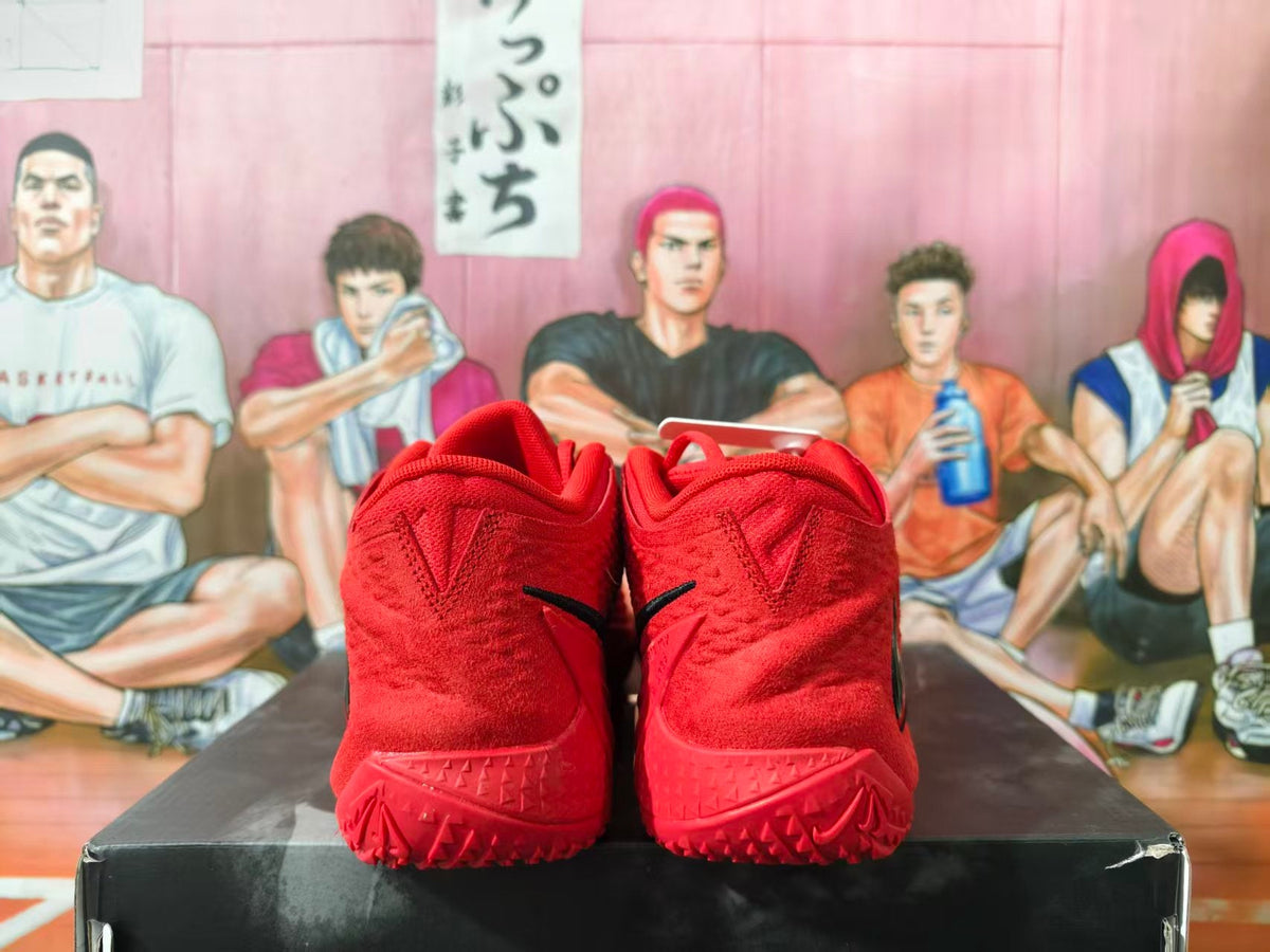 Nike Red Basketball Shoes with Black Swoosh