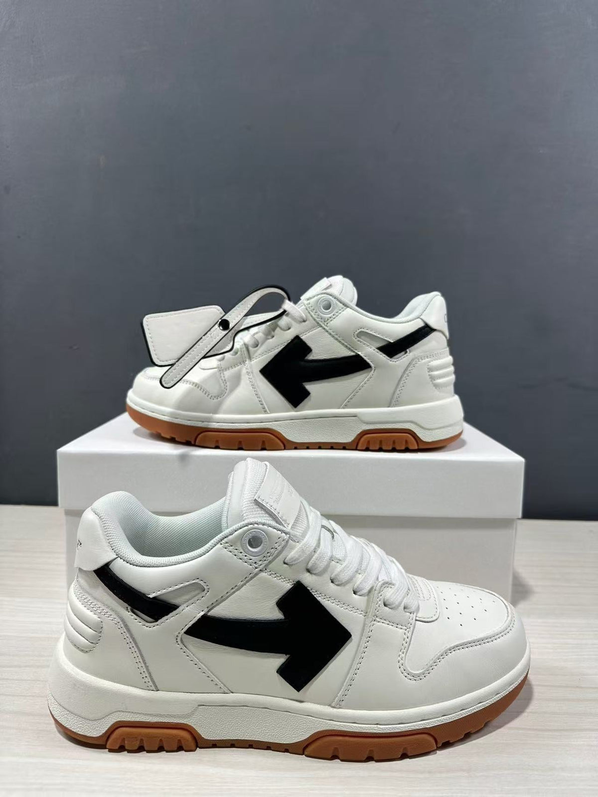 Off-White Out Of Office White Black Low-Top Sneakers