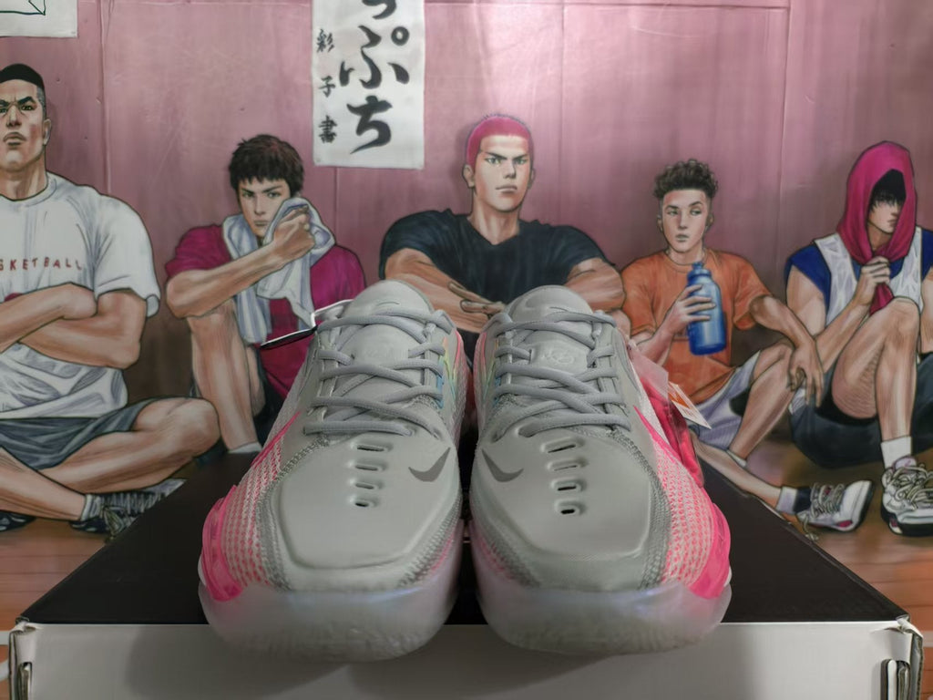 Nike GT Basketball Shoes Grey and Pink