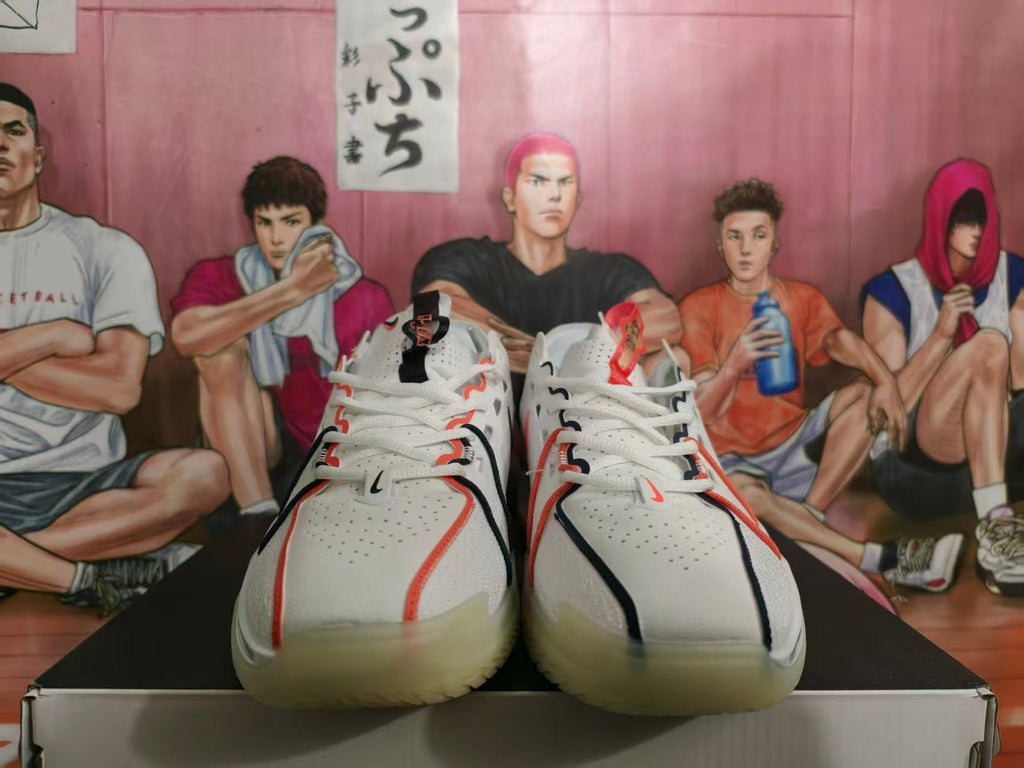 Nike Basketball Sneakers White and Orange