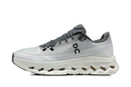 On Cloudmonster 3 Running Shoes, White and Grey