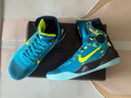 Nike Kobe 9 High Basketball Shoes Blue Yellow Picasso