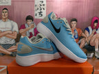 Nike Blue and White Low-Top Sneakers