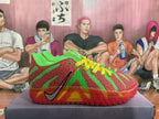 Nike Zoom Basketball Shoes Watermelon Red and Green