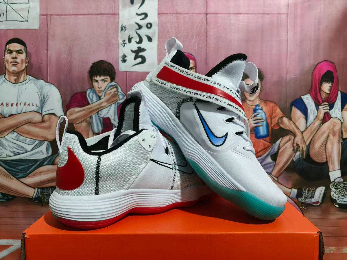 Nike Basketball Sneakers White Red Blue