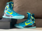Nike Kobe 9 High Basketball Shoes Blue Yellow Picasso