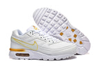 Nike Air Max White and Gold Sneakers