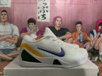 Nike Basketball Sneakers White Purple Yellow