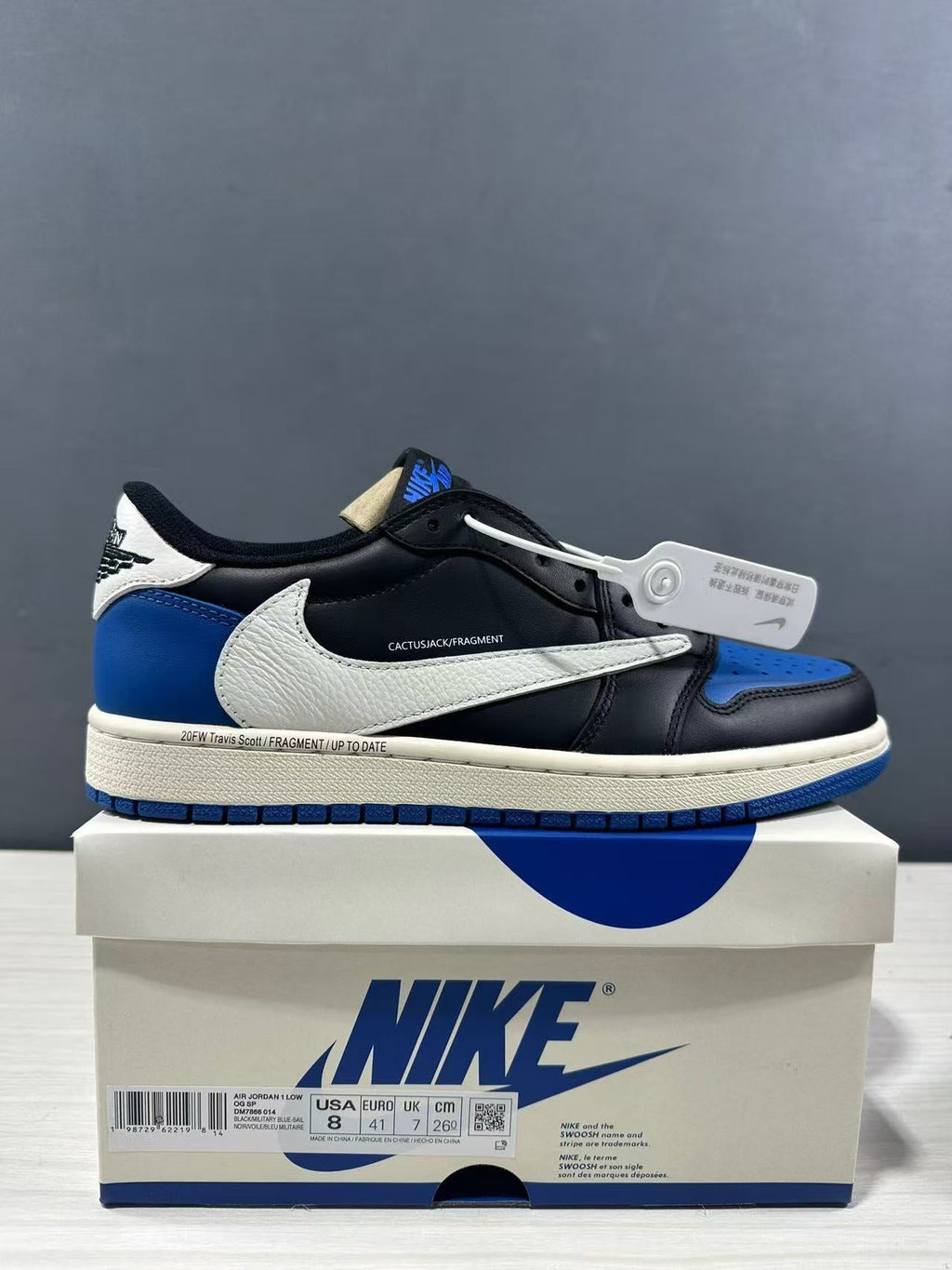 Jordan Air Jordan 1 Low OG SP Black Blue White Sneakers