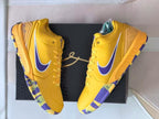 Nike Kobe 4 Basketball Shoes Yellow Purple Lakers Style
