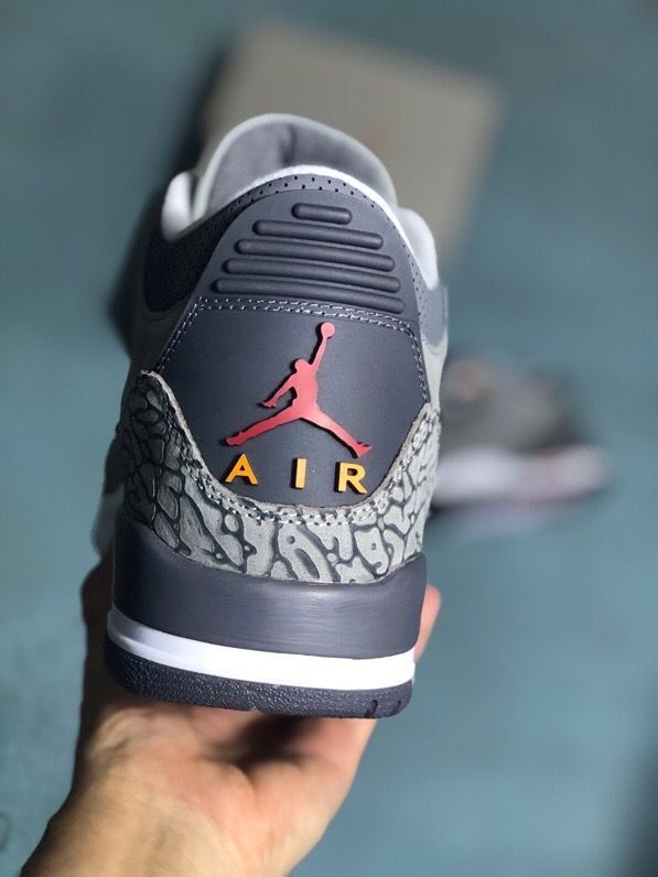 Jordan Air Jordan 3 Grey Cement Sneakers