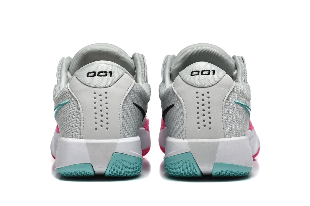 Nike GT Cut Academy Basketball Shoes Grey Pink Teal FB2599-010