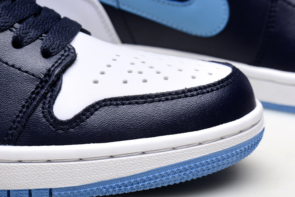 Jordan 1 Retro High Navy and Light Blue Sneakers