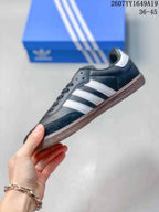 adidas Samba Low-Top Sneakers Black White Gum Sole 2607YY1649A19