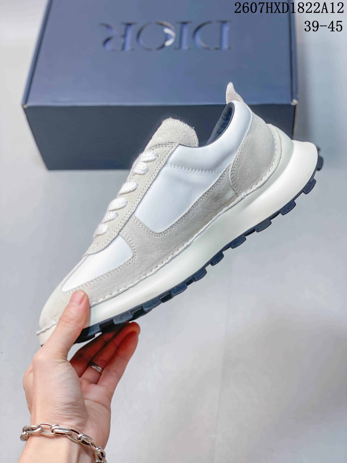 Dior Squash Retro Suede Sneakers White Style 2607HXD1822A12