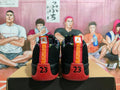 Jordan Basketball Sneakers Black Red Gold