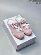 alo Sunset Mule Sneakers in Pink, Navy and Cream