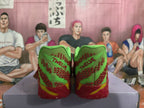 Nike Sneakers Red Green Gradient Basketball Style