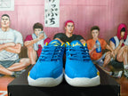 Jordan Basketball Shoes in Blue and Yellow