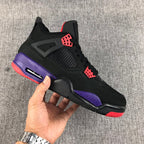 Jordan Air Jordan 4 Black Purple Red Sneakers