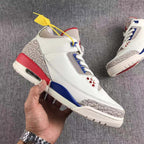 Jordan Air Jordan 3 Independence Day Sneakers White Red Blue