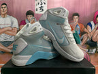 Nike Basketball Sneakers White and Blue High-Top