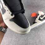 Jordan Air Jordan 1 High OG Gray Black Pink Sneakers 555088-018