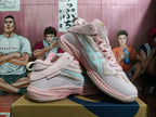 ASICS Basketball Shoes in Pink and White