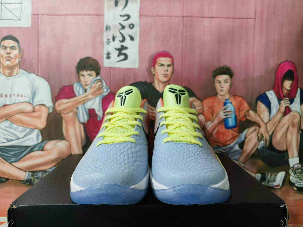 Nike Brunson PE Basketball Sneakers in Peach and Blue