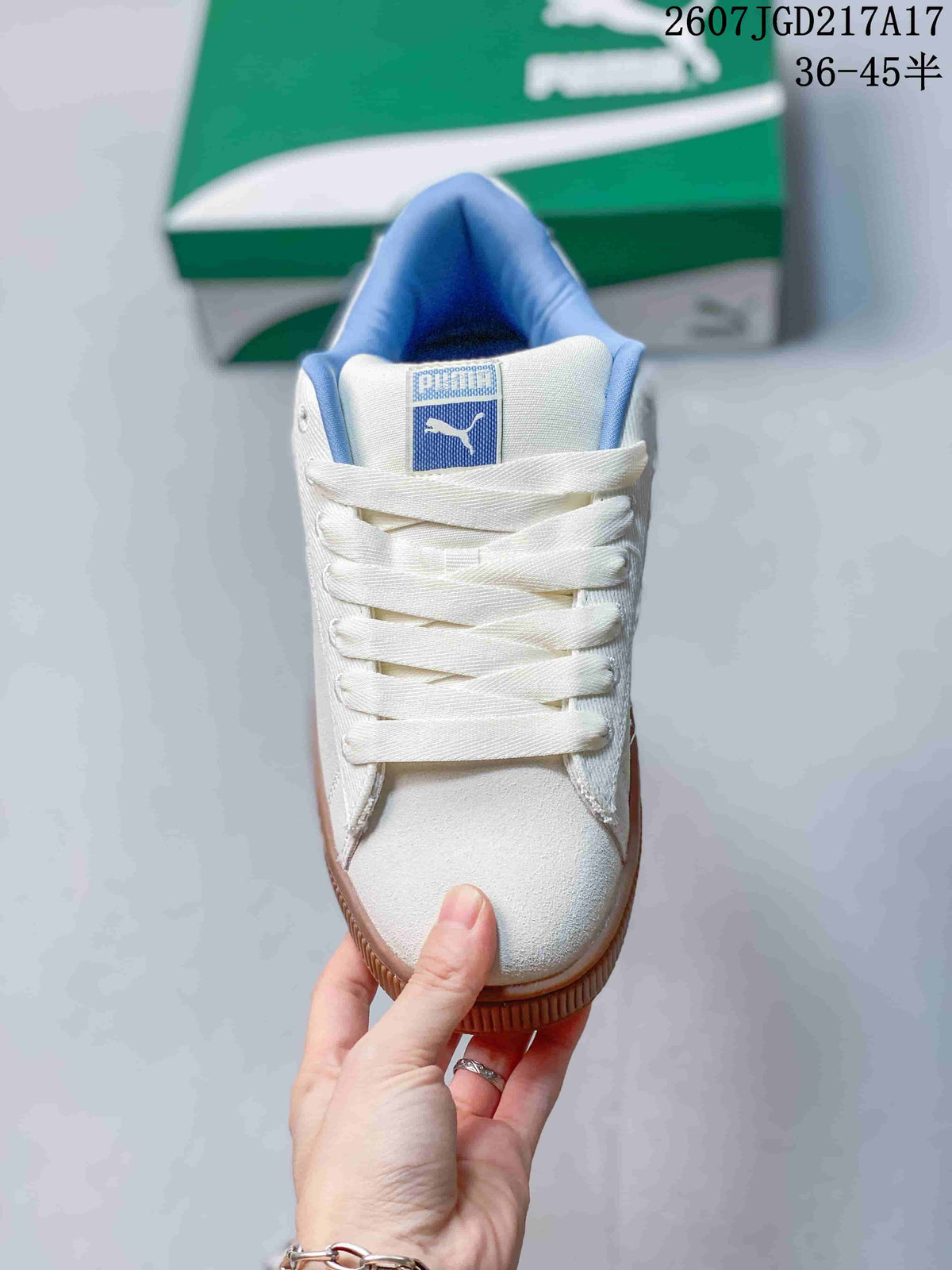 PUMA Suede XL Crush Sneakers White Blue Gum 2607JGD217A17