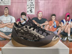 Brown Camouflage Basketball Sneakers