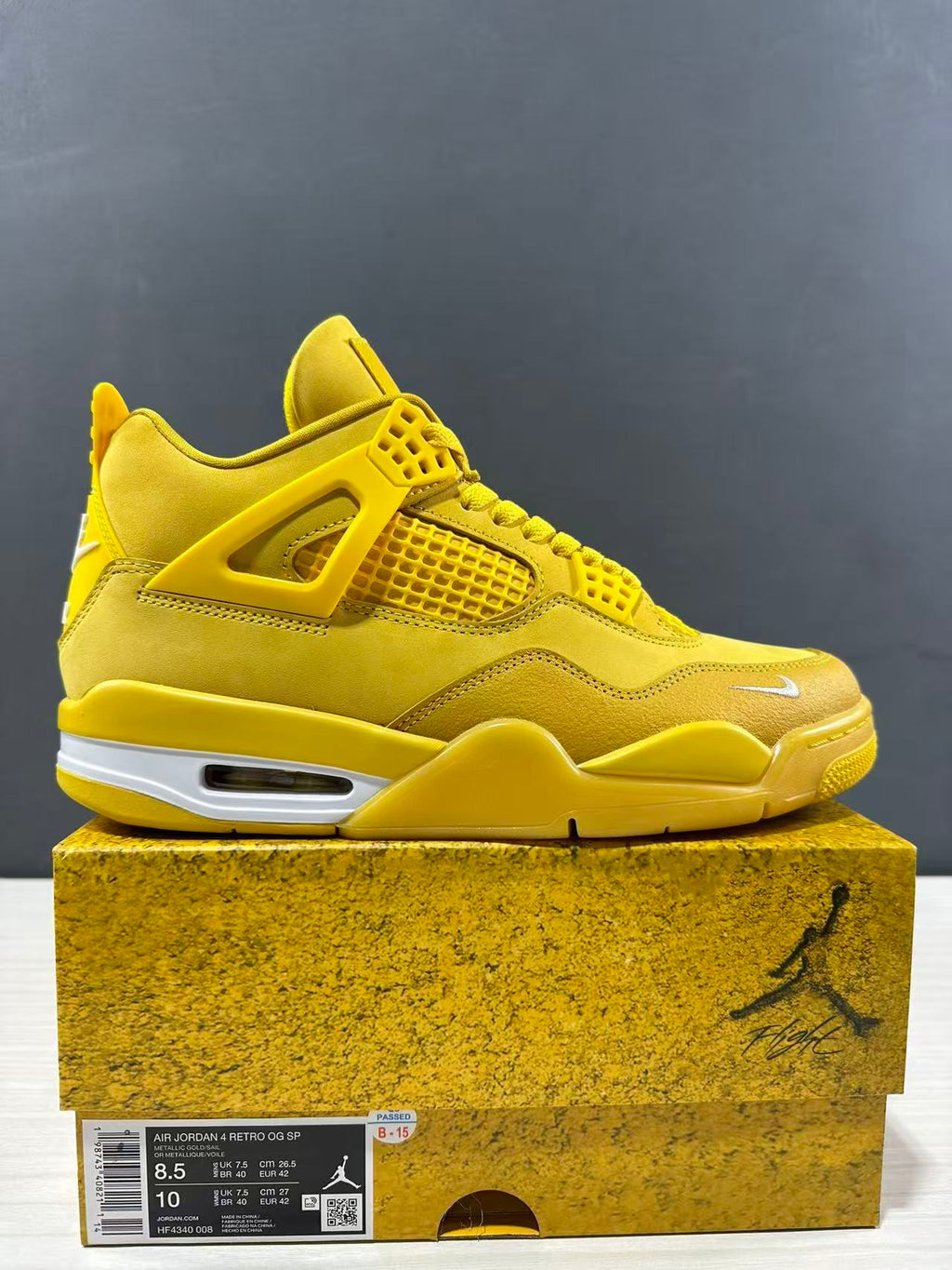 Jordan Air Jordan 4 Retro Marquette Yellow Sneakers HF4340-008