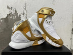 Nike Zoom 2K5 White and Metallic Gold Basketball Shoes