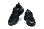 Louis Vuitton Black and Silver Graphic Low-Top Sneakers
