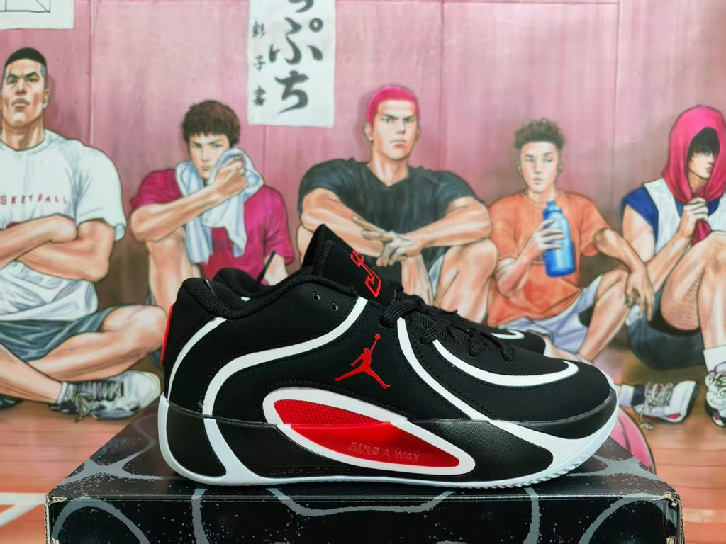 Jordan Luka 1 Basketball Shoes Black White Red