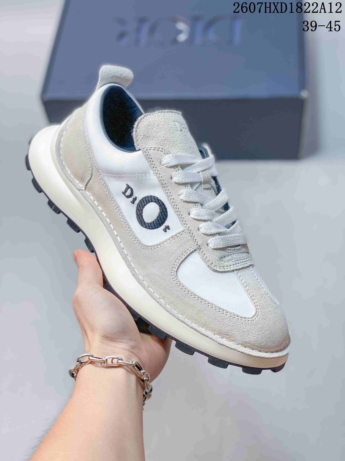 Dior Squash Retro Suede Sneakers White Style 2607HXD1822A12