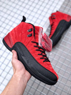 Jordan Air Jordan 12 Reverse Flu Game Red Black Sneakers CT8013-602
