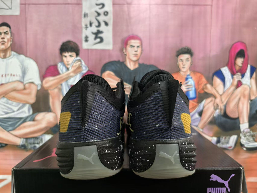 Puma Basketball Shoes in Navy, Yellow and Black