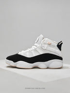 Jordan White Black Pink High-Top Sneakers