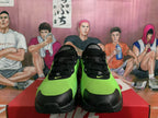 Nike Air Max Sneakers Black and Volt Green