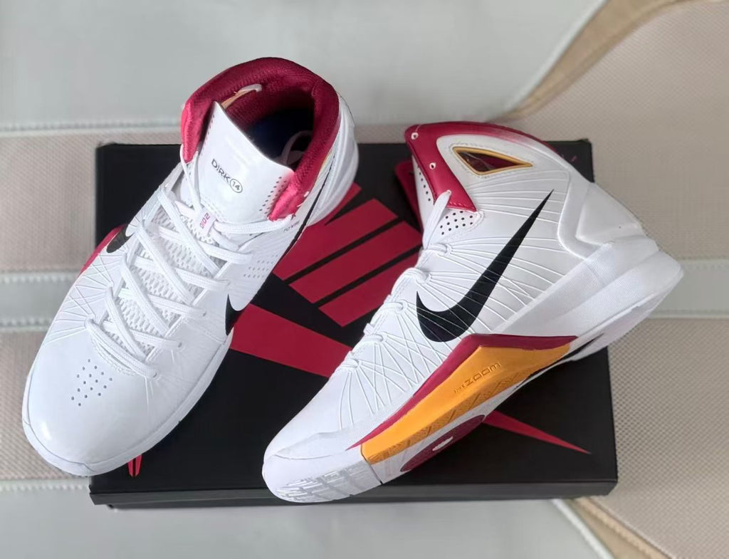 Nike Kobe 4 Protro High Basketball Shoes White Red Gold