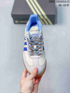 adidas Samba Leather Sneakers White Blue Gum JDD265A15