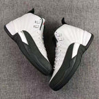 Jordan Air Jordan 12 Reverse Taxi Sneakers White Black
