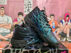 Puma Black and Blue Graphic Sneakers