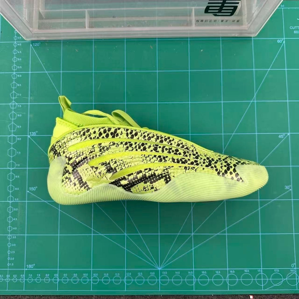 Adidas Yeezy 450 Sulfur Sneakers in Lime Green Snake Print