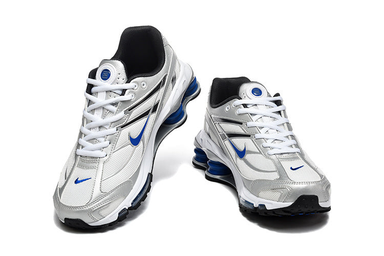Nike Shox Ride 2 Silver and Blue Sneakers