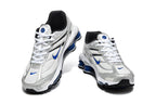 Nike Shox Ride 2 Silver and Blue Sneakers