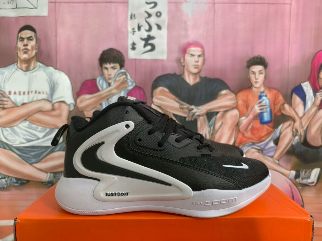 Nike Zoom Black White Basketball Sneakers