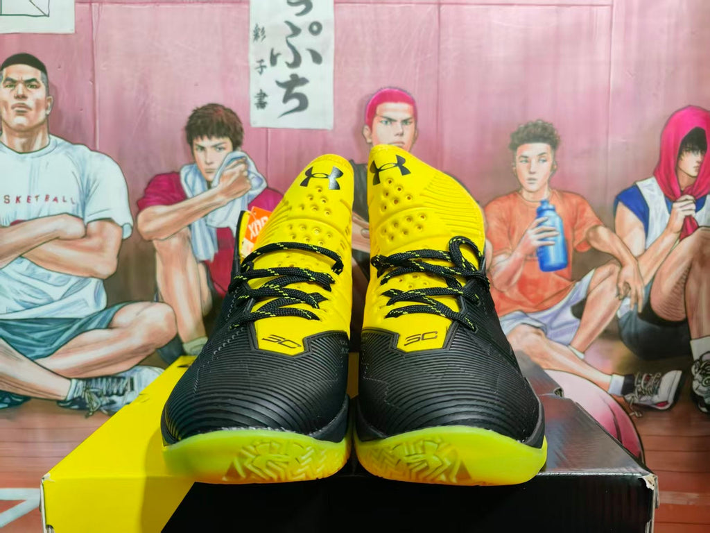 Under Armour SC Basketball Sneakers Black Yellow